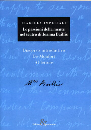 Le passioni della mente nel teatro di Joanna Baillie